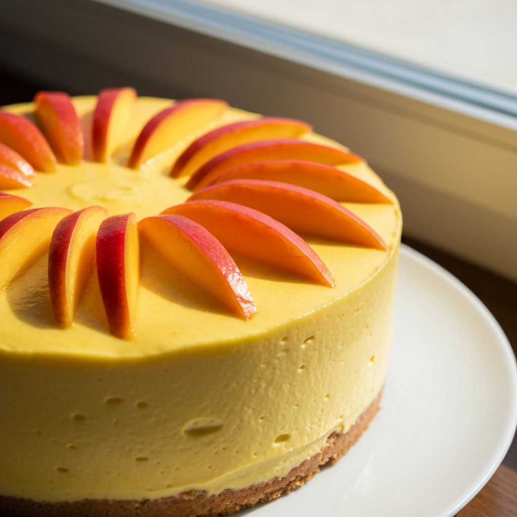 망고 무스 케이크