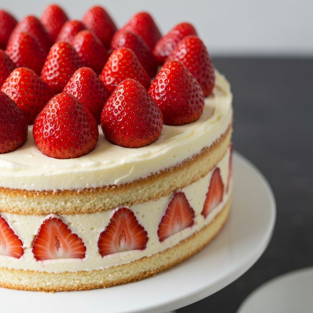 딸기 생크림 케이크